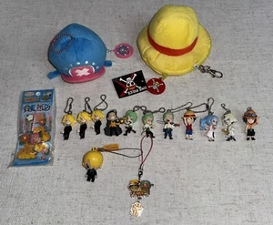 One Piece Anime LOT Character Phone Strap Keychain Pull Backpack Plush Natchan - Picture 1 of 7