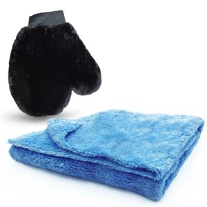 Car Wash Mitt Drying Towel Microfibre Kit 50 x 100cm Microfiber Pure Definition - Picture 1 of 6