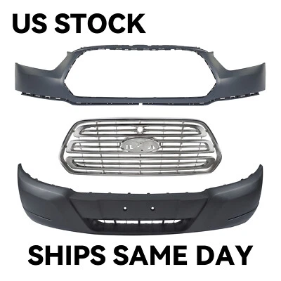 For 2015-2019 Ford Transit-150 Front Bumper Cover Grille Assembly Complete Kit Foto 1 de 4