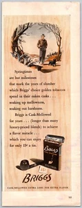 1942 Print Ad BRIGGS PIPE TOBACCO STORED IN OAKEN CASKS - Picture 1 of 1