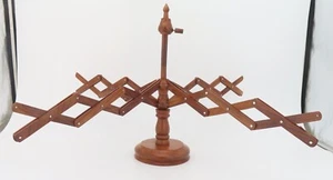 Table Top Wooden Umbrella Yarn Swift Yarn Holder Knitting Crochet For Winding - Picture 1 of 5