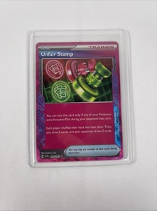 Carta Pokémon Mascarada Crepúsculo Sello Injusto 165/167 ACE SPEC Raro 2024 Casi Nuevo - Imagen 1 de 10