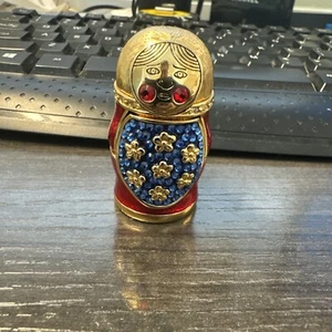 2008 Estee Lauder NESTING DOLL Solid Perfume Compact No Box - Picture 1 of 10