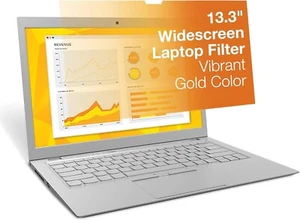 GF133W9E 3M Gold Privacy Filter Full Screen 133 Widescreen Laptop - Picture 1 of 9