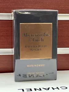 Authentic Night by Abercrombie & Fitch, 3.4 oz EDT Spray for Men Eau De Toilette - Picture 1 of 4