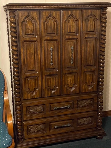 antique armoire wardrobe Cover