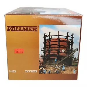 Vintage HO Vollmer Gaskessel Gasometer 5725 New Open Box Unassembled Complete - Picture 1 of 13