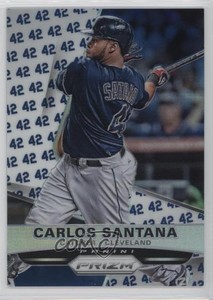 2015 Panini Prizm Jackie Robinson Prizm /42 Carlos Santana #39