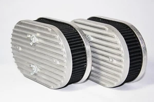 2 filtros de aire planos filtro Weber 36-44 IDF Dellorto DRLA carburador carburador doble - Imagen 1 de 5