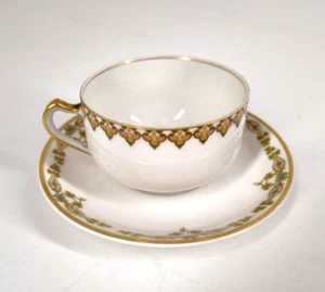 Vtg Haviland & Co Limoges Cup & Saucer Set The Monaco Haviland France - Picture 1 of 7