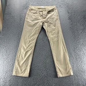 Sid Mashburn Chino Pants Mens 32x30 Yellow Cotton Stretch Slim Fit Made Italy - Picture 1 of 13