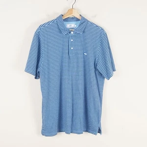Southern Tide Blue Short Sleeve Polo Shirt Mens Sz L - Picture 1 of 5