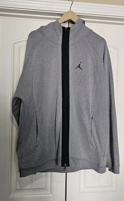 Jaqueta Jordan Masculina Esportiva Argola Lã Dri-FIT Zíper Completo com Capuz e Calças - XXL - - Imagem 1 de 4