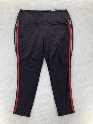 Apt. 9 Ponte Leggings Women's 2XL Black Stretch Striped Skinny Tummy Control NWT - Image 1 of 4