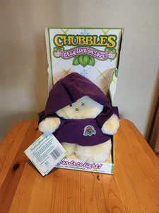 Animal Fair Chubbles 8 Zoll Plüschtier blau 1985 They Live On Love - neu im Karton - Bild 1 von 5