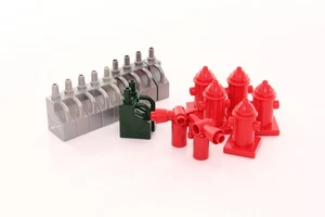Lego Duplo lot Fire Hydrant, Fire Extinguisher, Gas Container - Picture 1 of 4