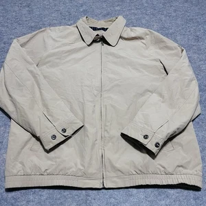 LL Bean Herren Khaki Harrington X-Large Bomber Windbreaker Reißverschluss Kariert Gefüttert Jacke - Bild 1 von 8