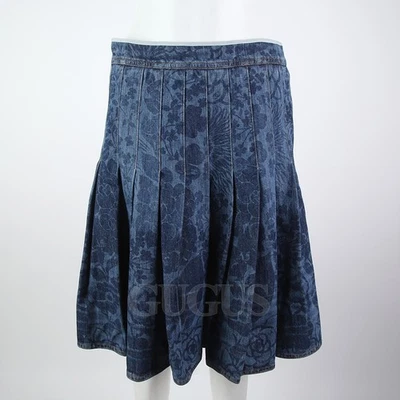 CHANEL Denim Skirt 128867 - Image 1 of 4