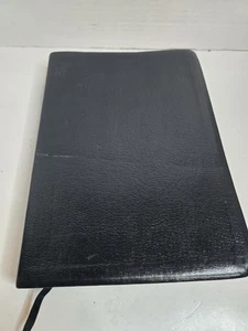 Genuine Leather Disciple's Study Bible Black NIV 1984 Text Holman 1988 See Pics - Foto 1 di 8