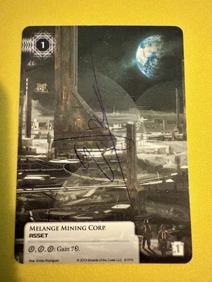 MELANGE MINING CORP - Alt Art - SIGNED - ✨ Near Mint ✨ Android Netrunner. - Image 1 of 2