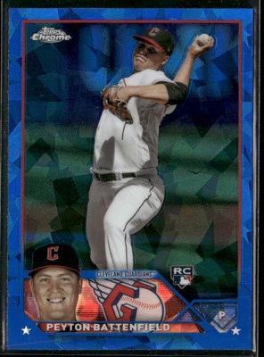 2023 Topps Chrome Update Sapphire Peyton Battenfield #USCS260 RC Guardians - Image 1 of 2