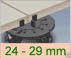 96 Stelzlager 24-29mm verlegen terrasse balkon flachdach verstellbar - Bild 1 von 2