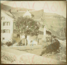 1901 Switzerland Bernese Oberland region Village Stream scene 3.5" Orig