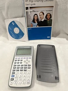 HP 39GS Graphing Calculator - Silver WORKS - Picture 1 of 8