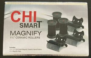 CHI Smart Magnify 3 Replacement 1.25" Hot Rollers & 3 Clips CS1107
