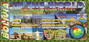 Bolivia Map and La Paz City Map (2011) (BRAND NEW) - Picture 1 of 2