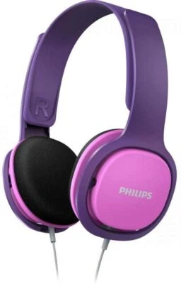 Philips Kinderkopfhörer SHK2000PK Pink Lila 3,5mm Klinke ohraufliegend - Bild 1 von 3