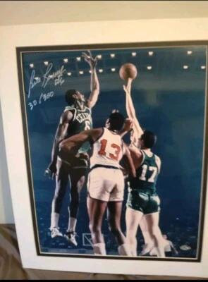 BILL RUSSELL HOF Signed "#6 30/300" Autograph 16x20 Color Photo Celtics COA - Image 1 of 3