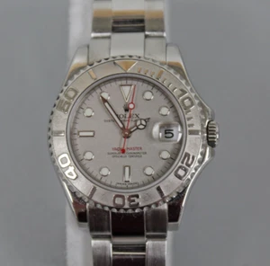 Rolex Yacht-Master 168622 Stainless 35mm  2007 Oyster Bracelet  Platinum Bezel - Picture 1 of 12
