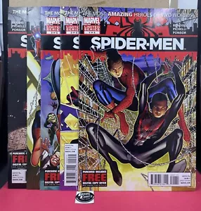 Spider-Men #1 2 3 4 & 5 Set 2012 1st Miles & Peter Spider-Man Team Up Story 1-5 - Bild 1 von 7