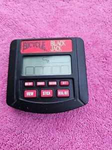 Bicycle Black Jack HandHeld Electronic Game Vintage 1994 By Tiger Electronics - Picture 1 of 3