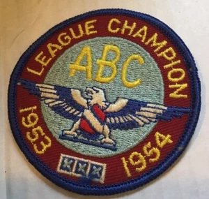 1953-1954 ABC League Champion Embroidered Bowling Patch 3" - Picture 1 of 1