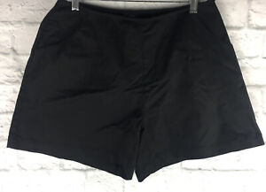 Kavu womens Shorts Size 12 Black Side Zipper Pockets Tencel Lyocell Stretch
