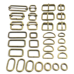 O-Ring Belt Slider 13mm-51mm Metal Adjustment Buckle D-Ring Single Roller Buckle - Picture 1 of 20
