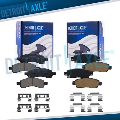 Front & Rear Ceramic Brake Pads for Buick Enclave Chevy Traverse Acadia Outlook - Image 1 of 4
