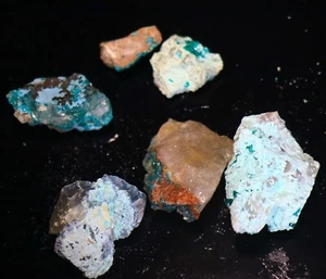 Superb, Bright, Emerald Green Dioptase Crystals on Matrix Lot, Congo! 6A11 - Imagen 1 de 5