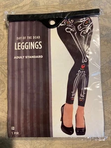 Day of the Dead Leggings Adult One Size Halloween Cosplay Costumes Just for Fun - Bild 1 von 2