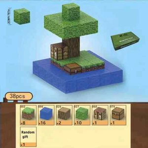 DIY Toys Creative Cube Building Blocks Pixel My Mini World Model Set 38pcs T-038 - Picture 1 of 4
