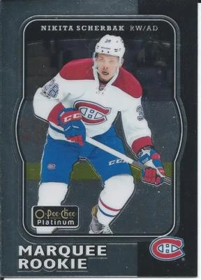 2017-18 UD OPC O-Pee-Chee Platinum NIKITA SCHERBAK Retro Rookie #R-95 Montreal  - Image 1 of 2