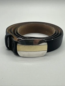 Belt Tiffany & Co sterling Sterling 925/18K gold Calfskin 42 Inch - Picture 1 of 8