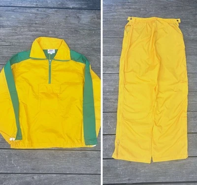 Conjunto de traje de pista cortavientos Nike de los años 70 para hombre talla grande colores universitarios de Oregón Foto 1 de 4