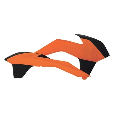Acerbis Radiator Scoops 16 KTM Orange/Black For KTM 500 EXC 2014-2016 — 第 1/4 张图片