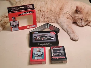 NASCAR 2001 Dale Earnhardt #3 Playing Cards. Two Decks in Tin Case Cards are NEW - Picture 1 of 10