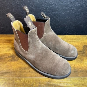 Blundstone 550 Wildleder Leder Stiefeletten M7 / W9 braun Vibram Gumlie Slipper - Bild 1 von 6