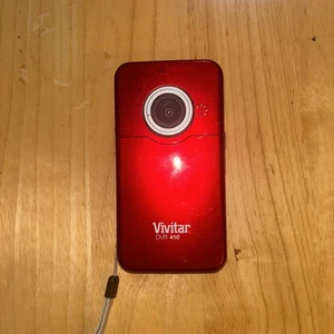 Vivitar DVR-410 Flash Media Camcorder: Red: Tested / Working - Picture 1 of 4