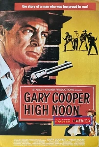 Gary Cooper High Noon Movie Poster 23.5 x 35 - Picture 1 of 3